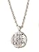 Liza Shtromberg Live, Love Laugh Sterling Coin Necklace
