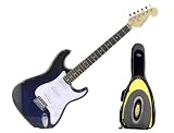 New York Pro Electric Guitar, Blue Burst with Bonus Gig Bag, Yellow