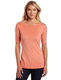Red Dot Women's Half Sleeve British Boat Neck Tee