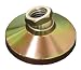 1.00 dia., 1/4-20 thds., .70 Lg., 1100 Lbs max load, Select Inch 15o Swivel Socket Style Leveling Pads w/GoldChromate