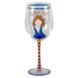 Magnolia Lane UF Gator Girl Wine Glass