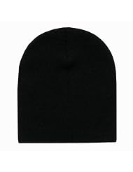 Black Classic Plain Beanie Ski Cap by HDP Jeep Caps Visors/Helmet/Beanies
