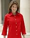 Ladies' 3/4 Sleeve Solid Dress Shirt, Red