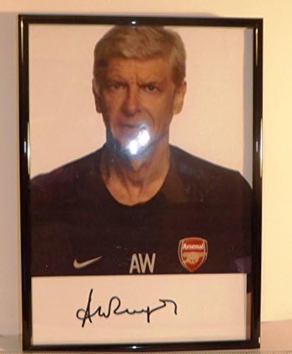 Arsene Wenger of Arsenal Football Team , Superb Framed A4 Print in Perfect Condition