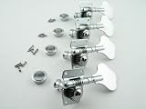 Chrome Bass Tuning Gears 4 Inline