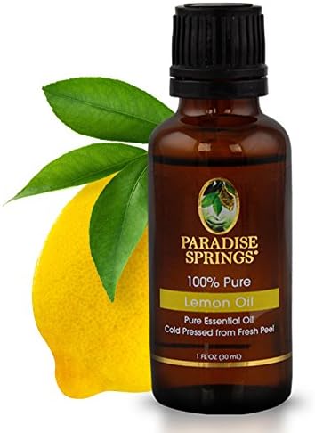 Paradise Springs, 100 Pure Essential Oil Wildcrafted 30mL, Lemon, 1 Ounce