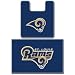 Complete any bathroom with this 2 Piece Bath Rug Set.  Bath Mat measures 20" x 30" and Contour Mat 
with cut-out to fit around your toilet measures 20" x 21.6".  Both items are team colored and 
feature team logo.