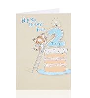 Age 2 Tiger Birthday Card