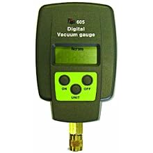 TPI 605 Single Input Digital Vacuum Gauge, 5 Digit LCD, +/-10 percent Accuracy, 1 micron Resolution, 12000 to 15 micron Range