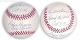 Ralph Branca & Bobby Thomson Autographed Baseball with Inscription