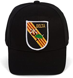 Delta Force Emblem Black Velcro Adjustable Cap