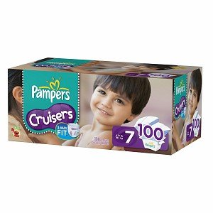 Pampers Cruisers Diapers, Economy Plus Pack, Size 7 100 ct (Quantity of 1)