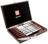 Wüsthof 8-Piece Stainless-Steel Steak Knife Set with Wooden Gift Box