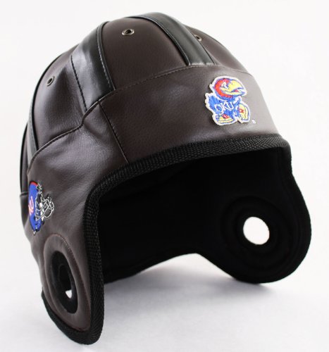 NCAA Kansas Jayhawks Faux Leather Helmet Head