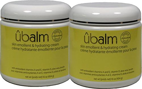 Ubalm Yellow 2 Pack - Skin Emollient & Hydrating Cream 16oz - The Ultra Hydrating Balm for Soft Skin