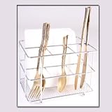 Taymor Buffet Utensil And Napkin Holder, Chrome