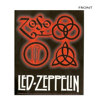 Led Zeppelin - Symbols Sticker