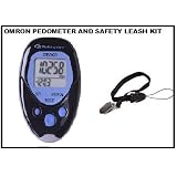 Omron HJ-720ITC Pocket Pedometer with Advanced Omron Health Management Software and Safety Leash for Pedometer (1) Unit. Helps Save Pedometers From Loss and Misplacing Kit
