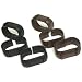 6 Wide Black & Brown Leather Cuff Wrist Watch Rock & Roll Watchbands