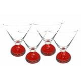 Red Bubble Ball Martini Set