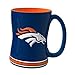 NFL Denver Broncos Sculpted Relief Mug, 14-ounce, Navy Blue