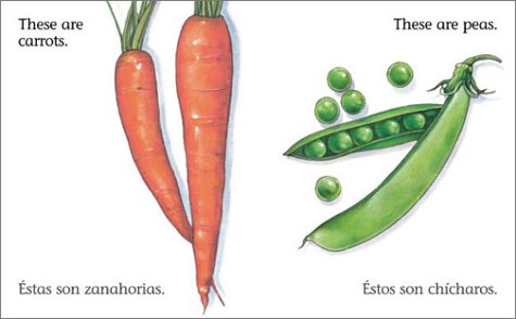 Fruits and Vegetables / Frutas y vegetales (English and Spanish Foundations Series) (Book #10) (Bilingual) (Board Book) (Spanish Edition) under Spanish in The Books Store