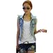 Hee Grand Women's Jean Vest Women N207