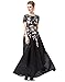 Joy EnvyLand Women Lace A Line Tunic Full Length Maxi Evening Prom Party Dress