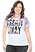 Womens Plus Size Assorted Print Colorblock Graphic Tees