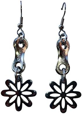 Velo Bling Designs Stainless Steel Daisy Chain Earrings