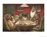 (16x20) C.M. Coolidge Waterloo Dogs Playing Poker Art Print Poster