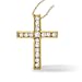 1/4ct tw cross pendant