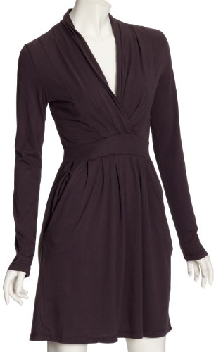 Bobi LONG SLEEVE SURPLUS DRESS 540-5292 Damen Kleider/ Knielang, Gr. 34  (XS), Grau (metal im Preisvergleich 