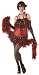 Red/Black, Teen (Jr. 5-7) Jazzy Baby Flapper (Boa/Fishnets/Shoes/Beads Not Included)