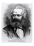 Portrait of Karl Marx from L'Illustration, 11th November 1871 Fine Art Giclee Poster Print by French School, 12x16