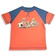 Dogwood Clothing - Boys Short Sleeve Tee Shirt, Orange, Blue