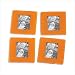 Kitchen & Housewares : ORANGE PHOTO FRAME COASTER 4PC