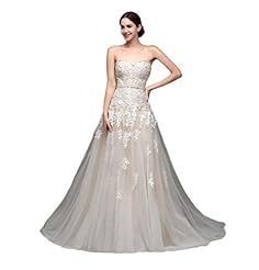 Tulle Empire   Waistline Sweetheart Lace-Up Applique Floor Length Wedding Dress 
