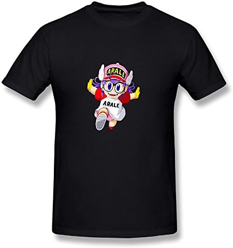 J2D3FD Japanese Anime IQ Arale Funny Men's Black T Shirt