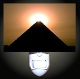 Sun Topped Egyptian Pyramid Decorative Night Light