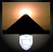 Sun Topped Egyptian Pyramid Decorative Night Light