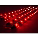 4x 30cm LED Car Flexible Waterproof Light Strip Red