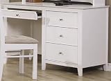 Selena White Computer Desk by Coaster Furniture