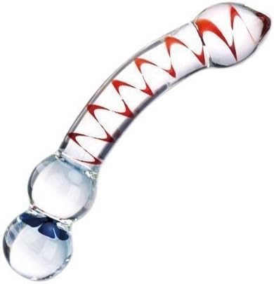 Joyful Pleasure Curved Joy Flower Glass Massager