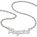 Pittsburgh Penguins Script Name Necklace