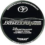 東レフィッシング(TORAY) バウオ スーパーハード プレミアムプラス スーパーフィネス 100m 2.5lb