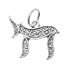 Sterling Silver Chai Charm Symbol of Judaism 13x19mm