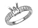 0.25 cts Round Diamonds Engagement Ring - Platinum, 14kt White or Yellow Gold
