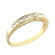 10K Yellow Gold .12 ct.t.w. Diamond I Love You Ring - 7.5