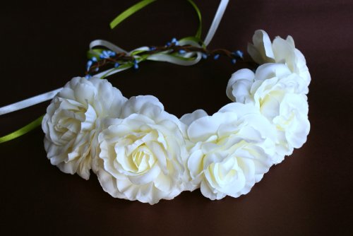 Cinderella's Shop® Festival Boho Hippy Hair Head Band/ Rose Crown/hair Accessory/corsage